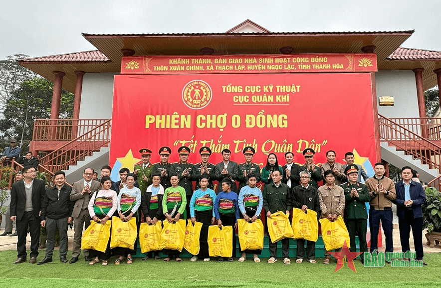 Tết sớm từ "Phiên chợ 0 đồng" của Cục Quân khí, Tổng cục Kỹ thuật