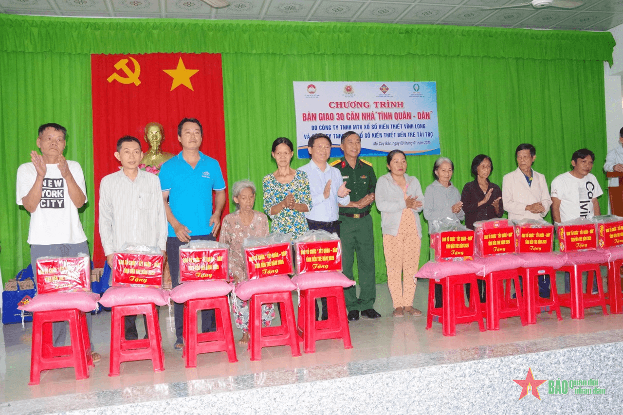 Bến Tre: Nhiều hoạt động ý nghĩa tại Tết quân dân năm 2025