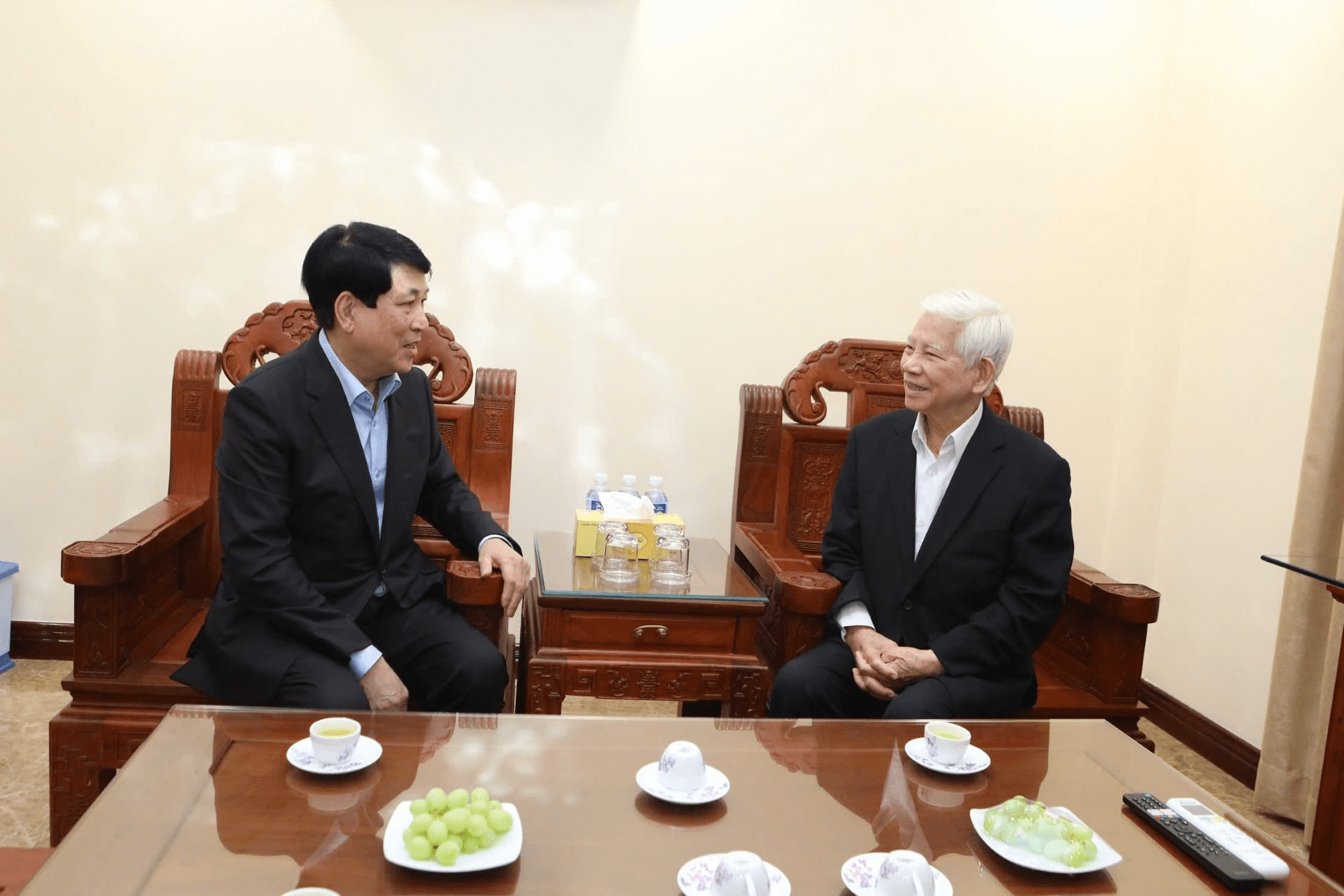 Chủ tịch nước Lương Cường thăm, chúc Tết nguyên Chủ tịch nước Nguyễn Minh Triết và nguyên Chủ tịch nước Trương Tấn Sang