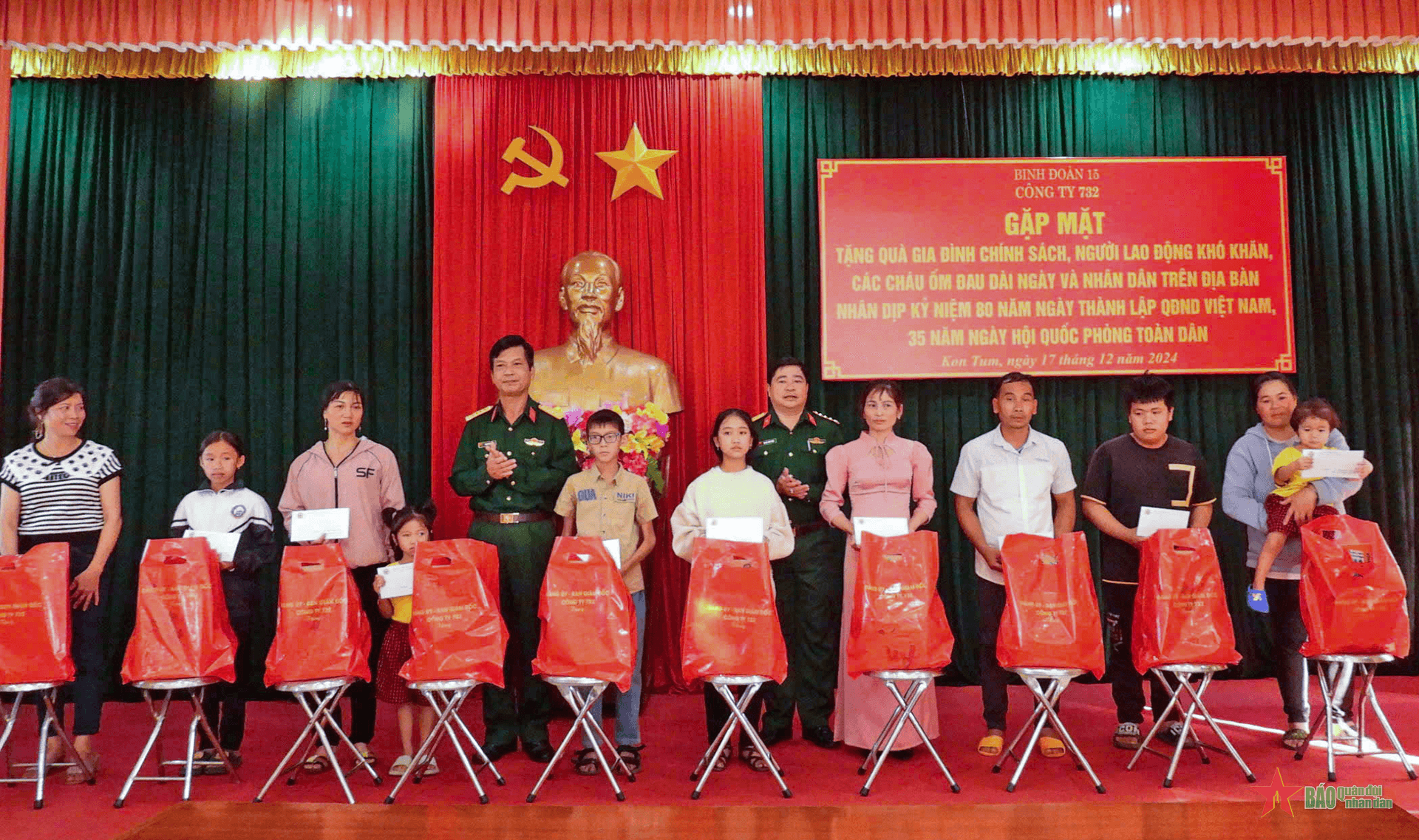 Công ty 732 (Binh đoàn 15): Nhiều hoạt động chăm lo Tết cho người lao động và nhân dân