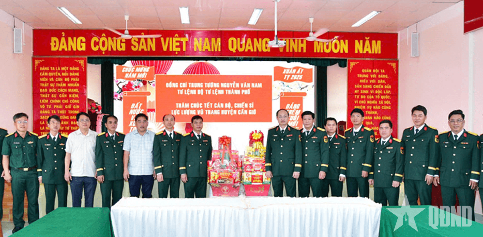​Bộ tư lệnh TP Hồ Chí Minh thăm, chúc Tết Ban CHQS huyện Cần Giờ