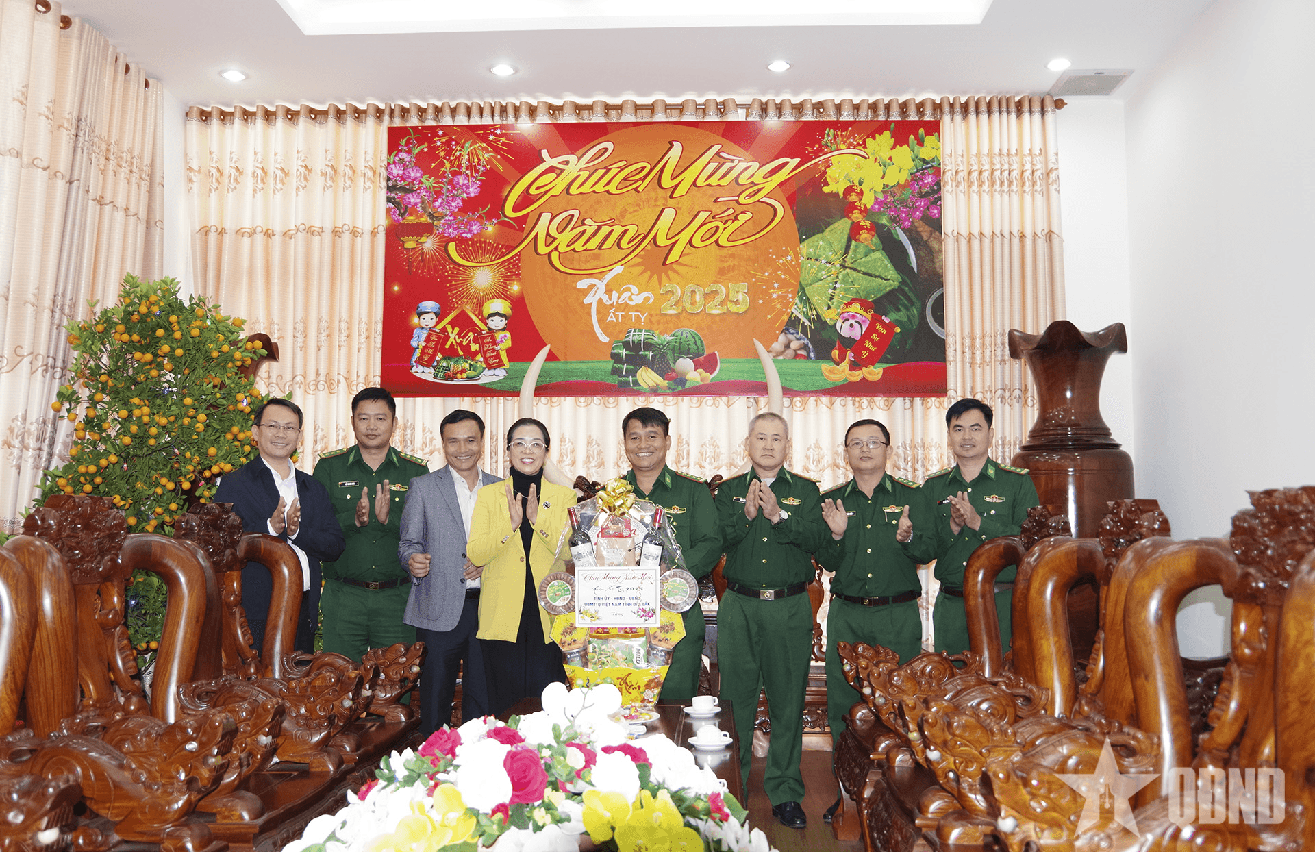 Bộ đội Biên phòng tỉnh Đắk Lắk vui xuân không quên nhiệm vụ