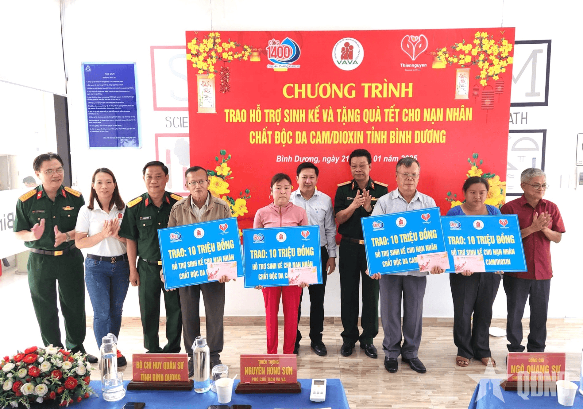 Chia sẻ cùng nạn nhân chất độc da cam dịp Tết nguyên đán 2025