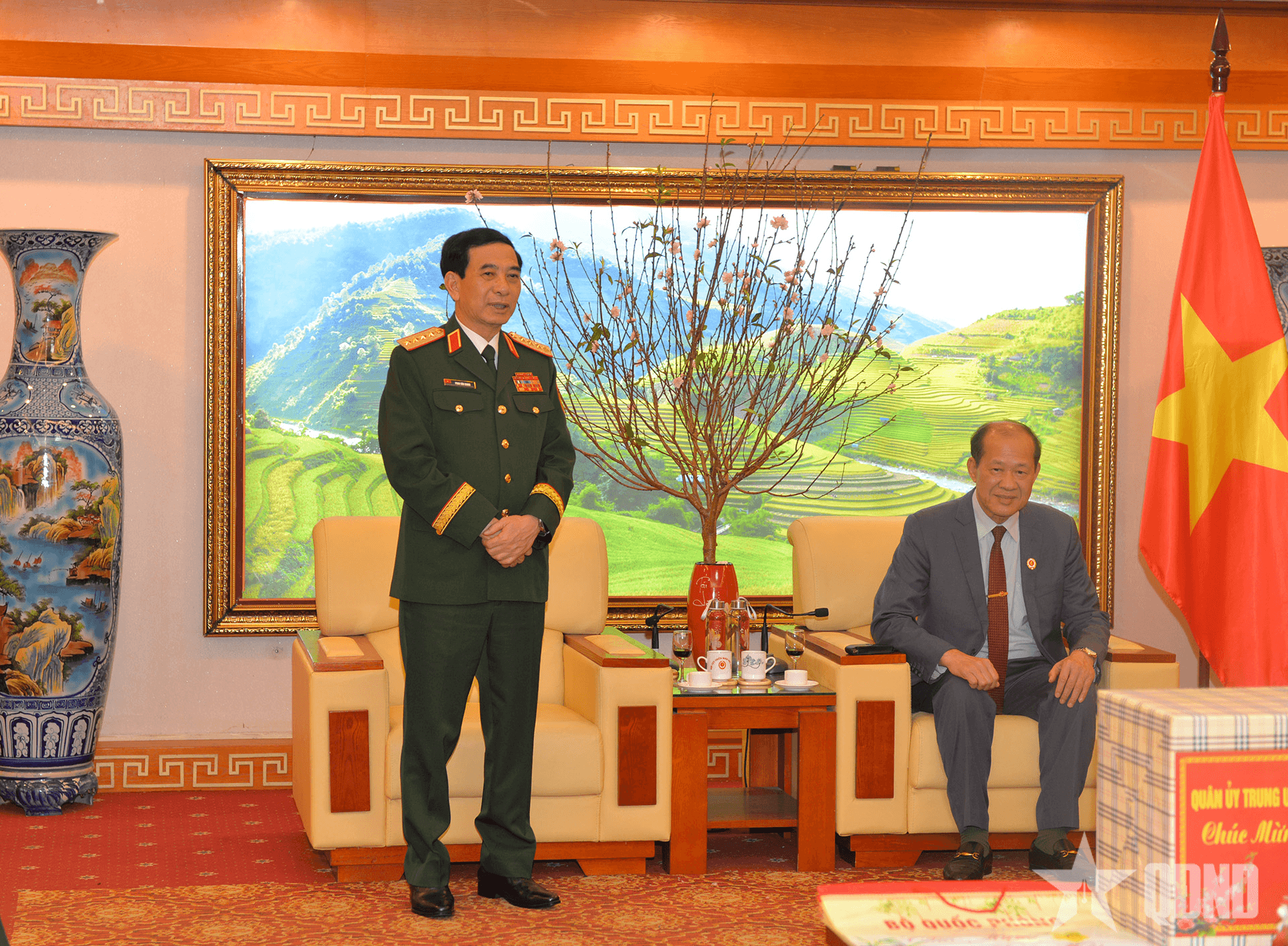 Đại tướng Phan Văn Giang thăm, chúc Tết Trung ương Hội Cựu chiến binh Việt Nam