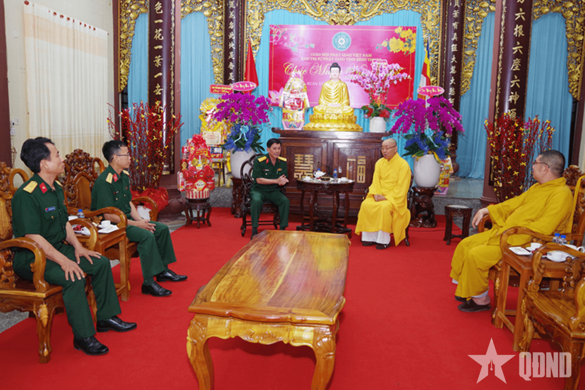 Bộ Chỉ huy Quân sự tỉnh Bình Thuận thăm, chúc Tết các tổ chức tôn giáo