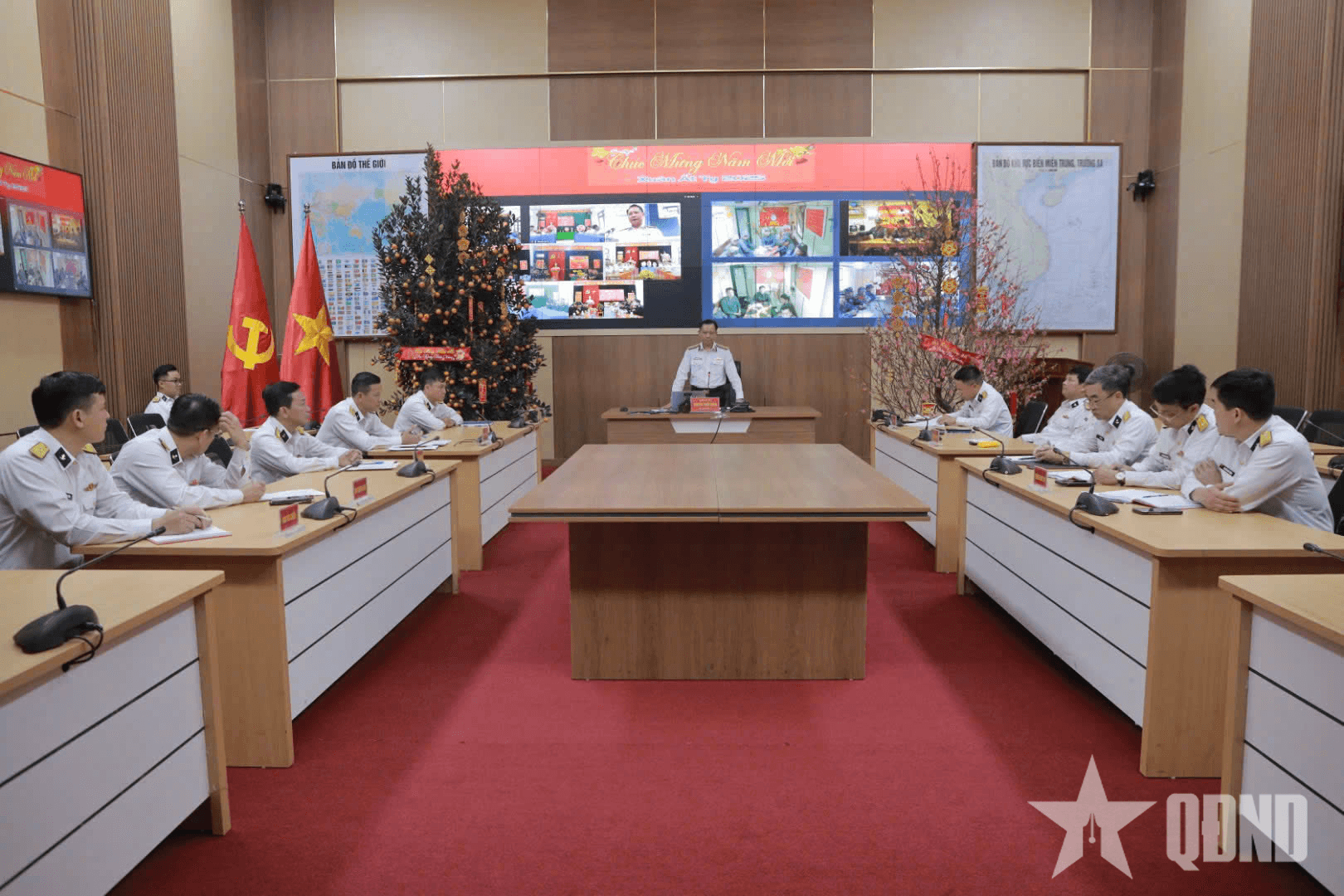 Vùng 3 Hải quân tổ chức chúc Tết trực tuyến đến các đơn vị