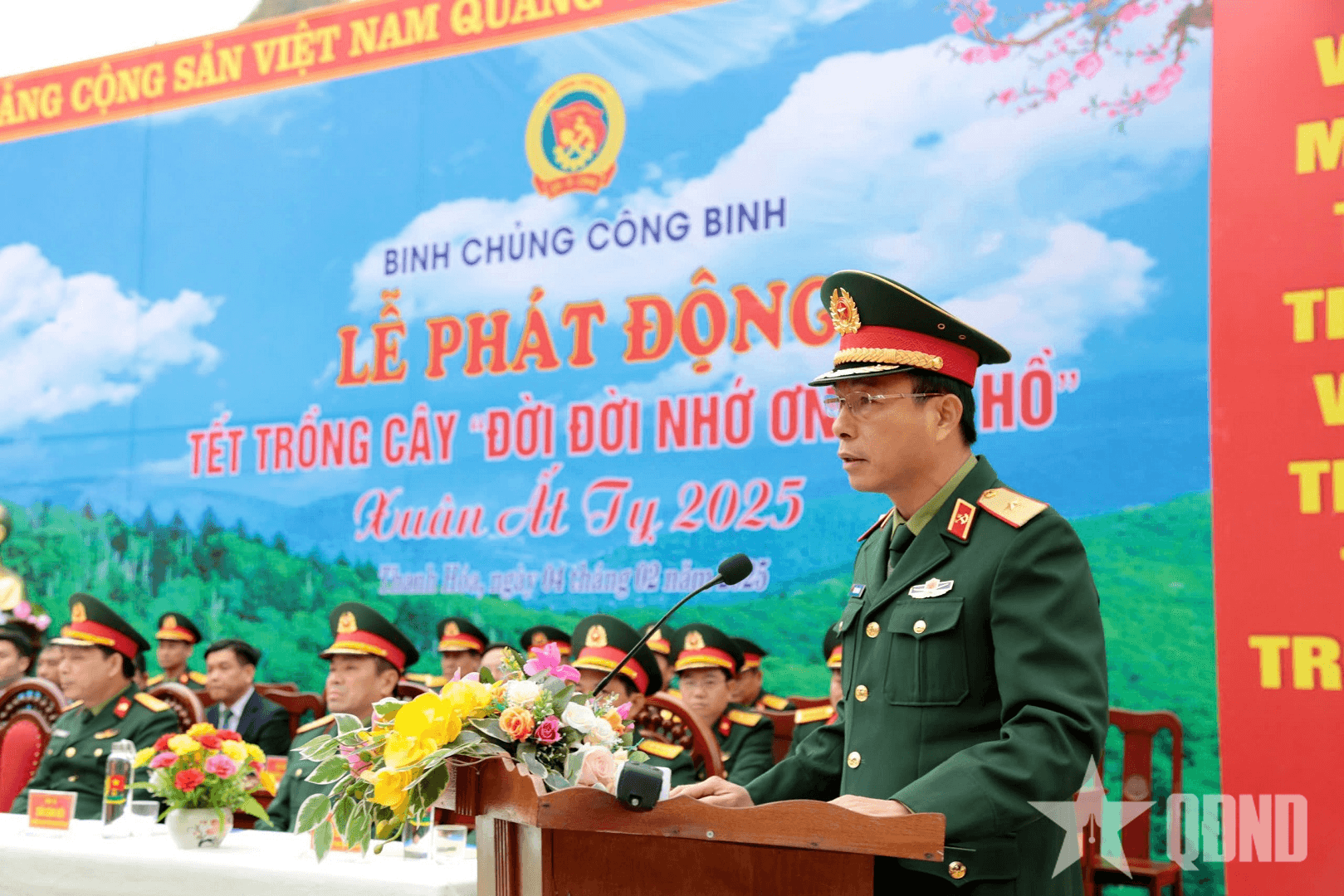 Binh chủng Công binh hưởng ứng Tết trồng cây Xuân Ất Tỵ 2025