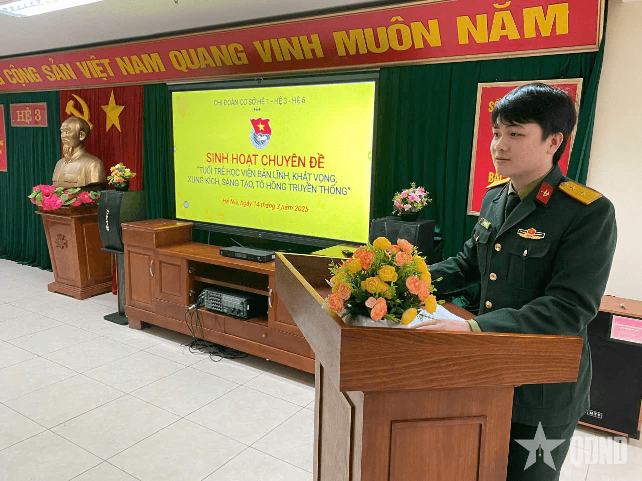 Tuổi trẻ Học viện Chính trị bản lĩnh, khát vọng, xung kích, sáng tạo, tô hồng truyền thống