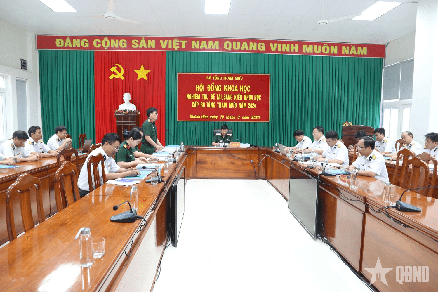 Bộ Tổng Tham mưu nghiệm thu đề tài, sáng kiến khoa học của Học viện Hải quân