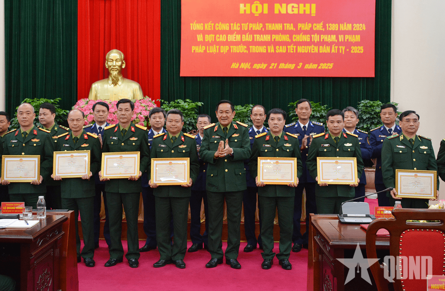 Bộ Quốc phòng tổng kết công tác tư pháp, thanh tra, pháp chế, kiểm toán và công tác 1389