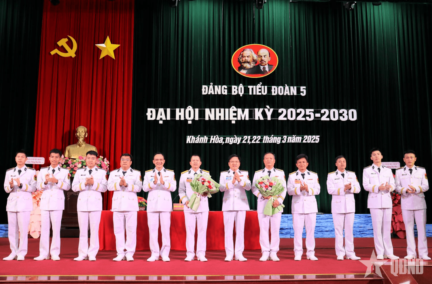 Học viện Hải quân chỉ đạo Đại hội Đảng bộ Tiểu đoàn 5 làm trước