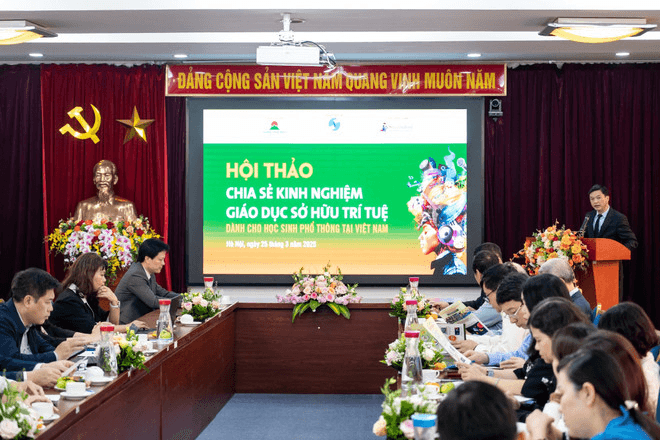 Hội thảo "Chia sẻ kinh nghiệm giáo dục sở hữu trí tuệ dành cho học sinh phổ thông tại Việt Nam"