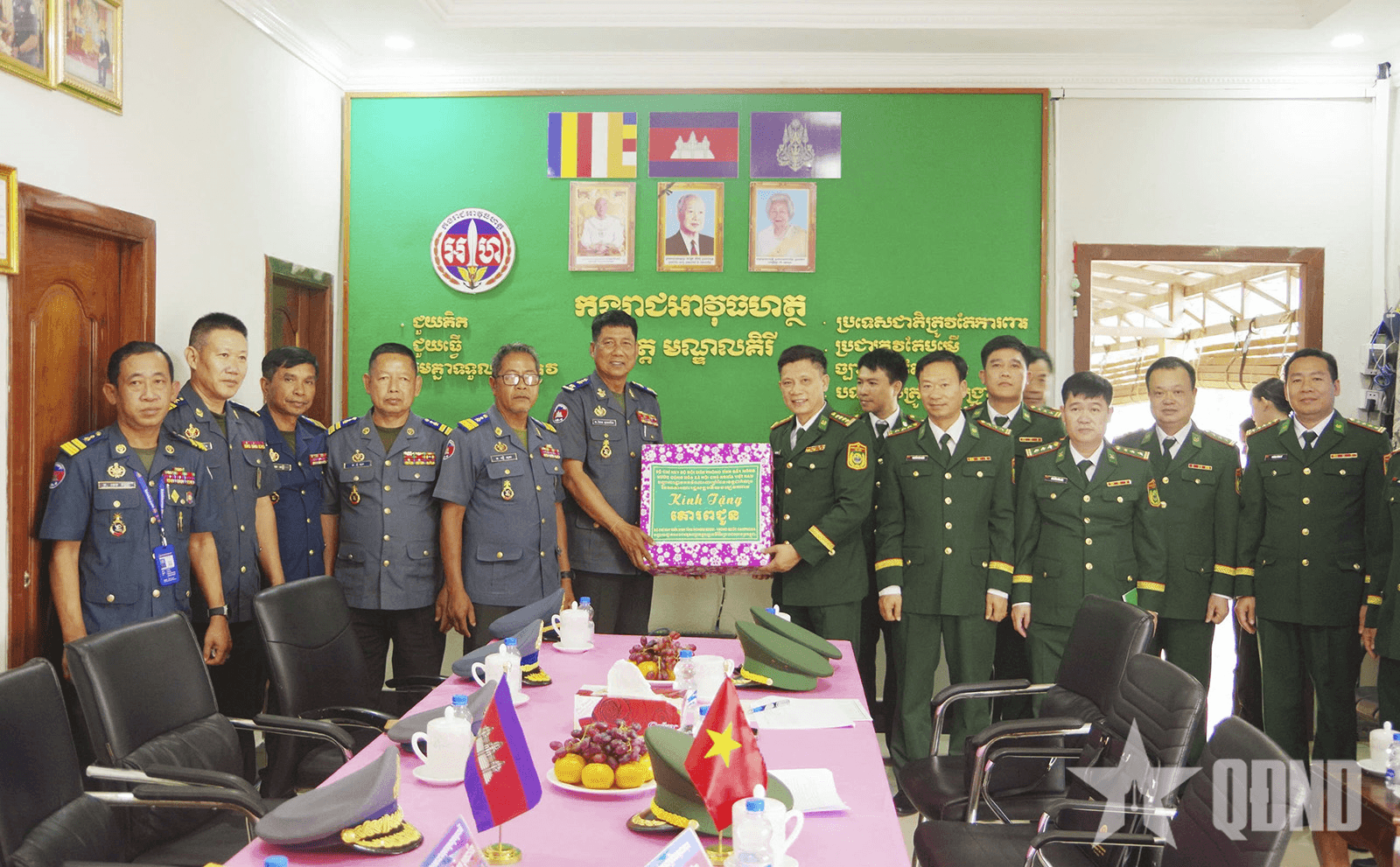 Bộ đội Biên phòng tỉnh Đắk Nông chúc Tết lực lượng vũ trang tỉnh Mondulkiri