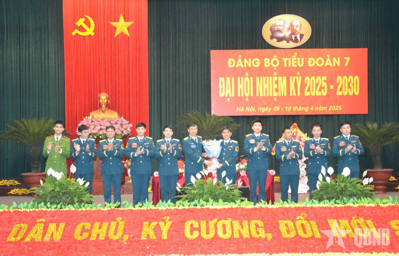 Đại hội Đảng bộ Tiểu đoàn 7, nhiệm kỳ 2025 - 2030 thành công tốt đẹp