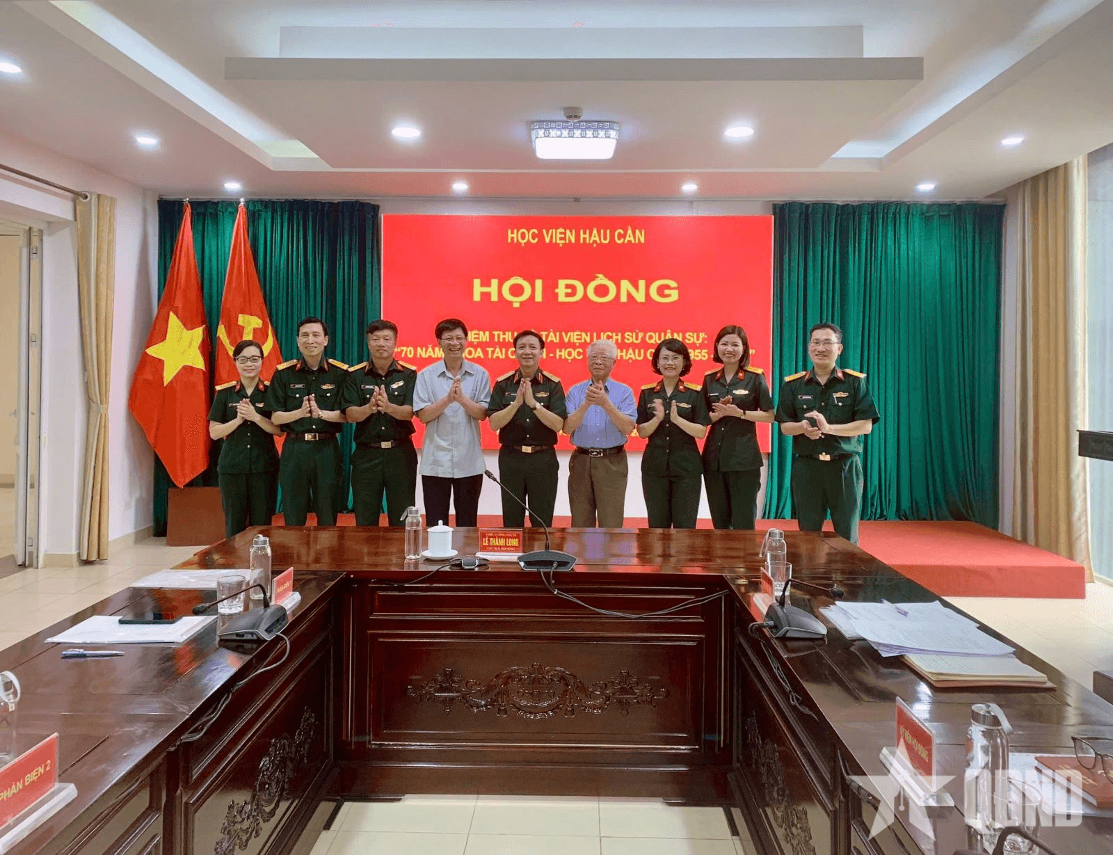 Học viện Hậu cần: Nghiệm thu đề tài Lịch sử Quân sự “70 năm Khoa Tài chính - Học viện Hậu cần (1955 - 2025)”.