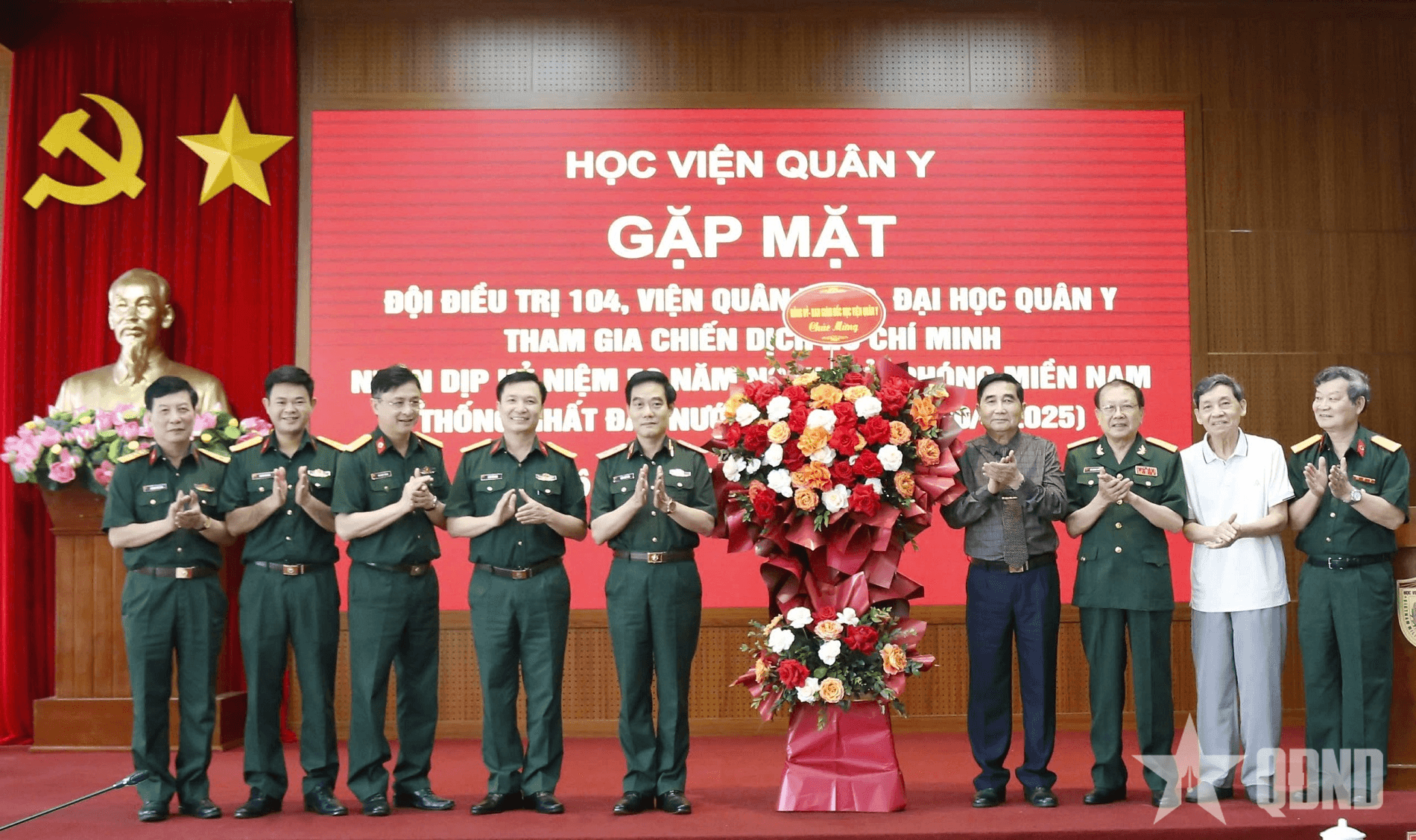 Học viện Quân y gặp mặt cán bộ, nhân viên, chiến sĩ Đội Điều trị 104