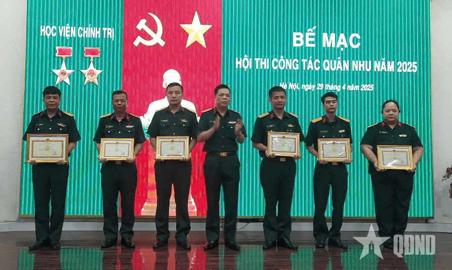 Học viện Chính trị bế mạc hội thi công tác quân nhu năm 2025