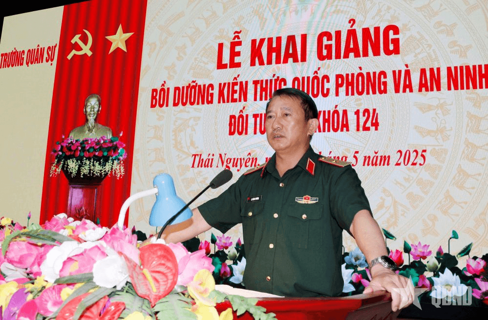 Trường Quân sự Quân khu 1: Khai giảng bồi dưỡng kiến thức quốc phòng và an ninh đối tượng 2