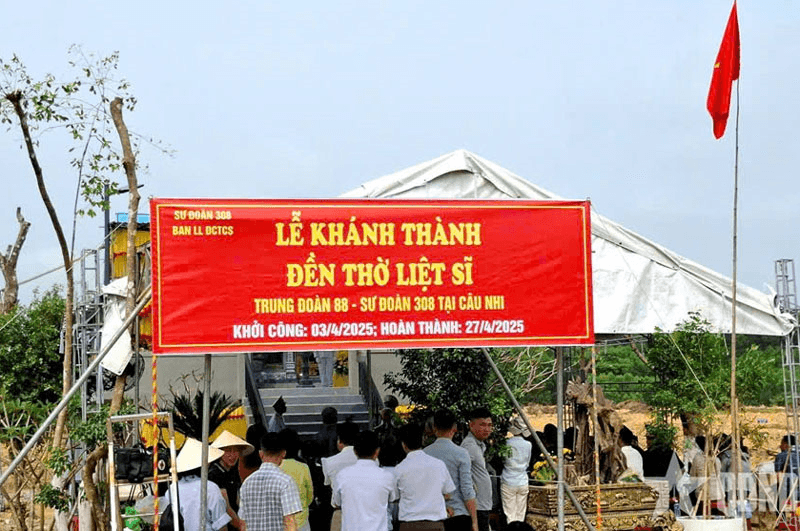 Hiến đất xây đền tưởng niệm liệt sĩ