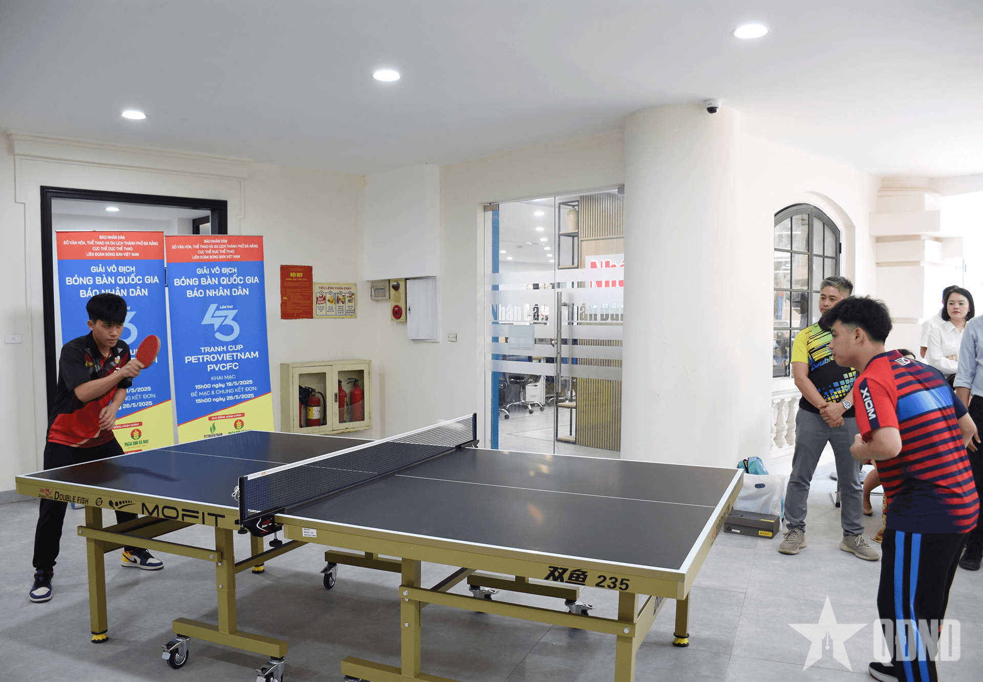 Giải vô địch bóng bàn quốc gia Báo Nhân Dân sử dụng trang thiết bị đạt chuẩn Olympic