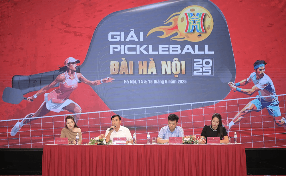 Khoảng 600 vận động viên sẽ tham gia Giải pickleball Đài Hà Nội 2025