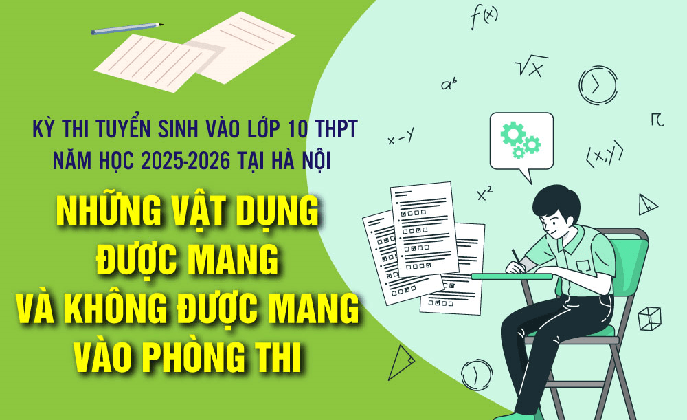 Những vật dụng được mang và không được mang vào phòng thi