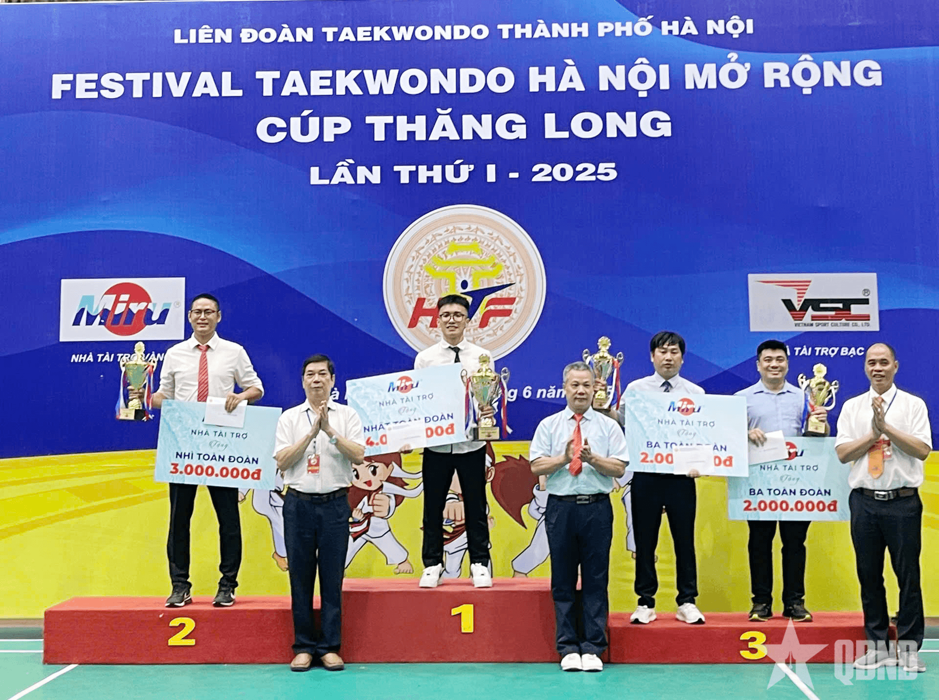 Câu lạc bộ Đống Đa nhất toàn đoàn Festival taekwondo Hà Nội mở rộng 2025