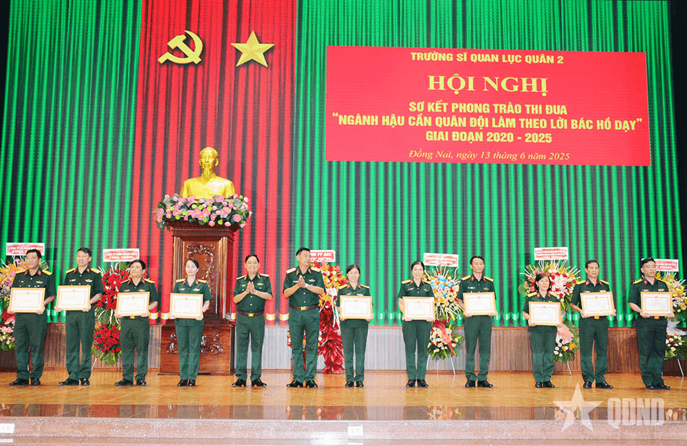Trường Sĩ quan Lục quân 2 thực hiện tốt phong trào thi đua “ngành Hậu cần Quân đội làm theo lời Bác Hồ dạy”