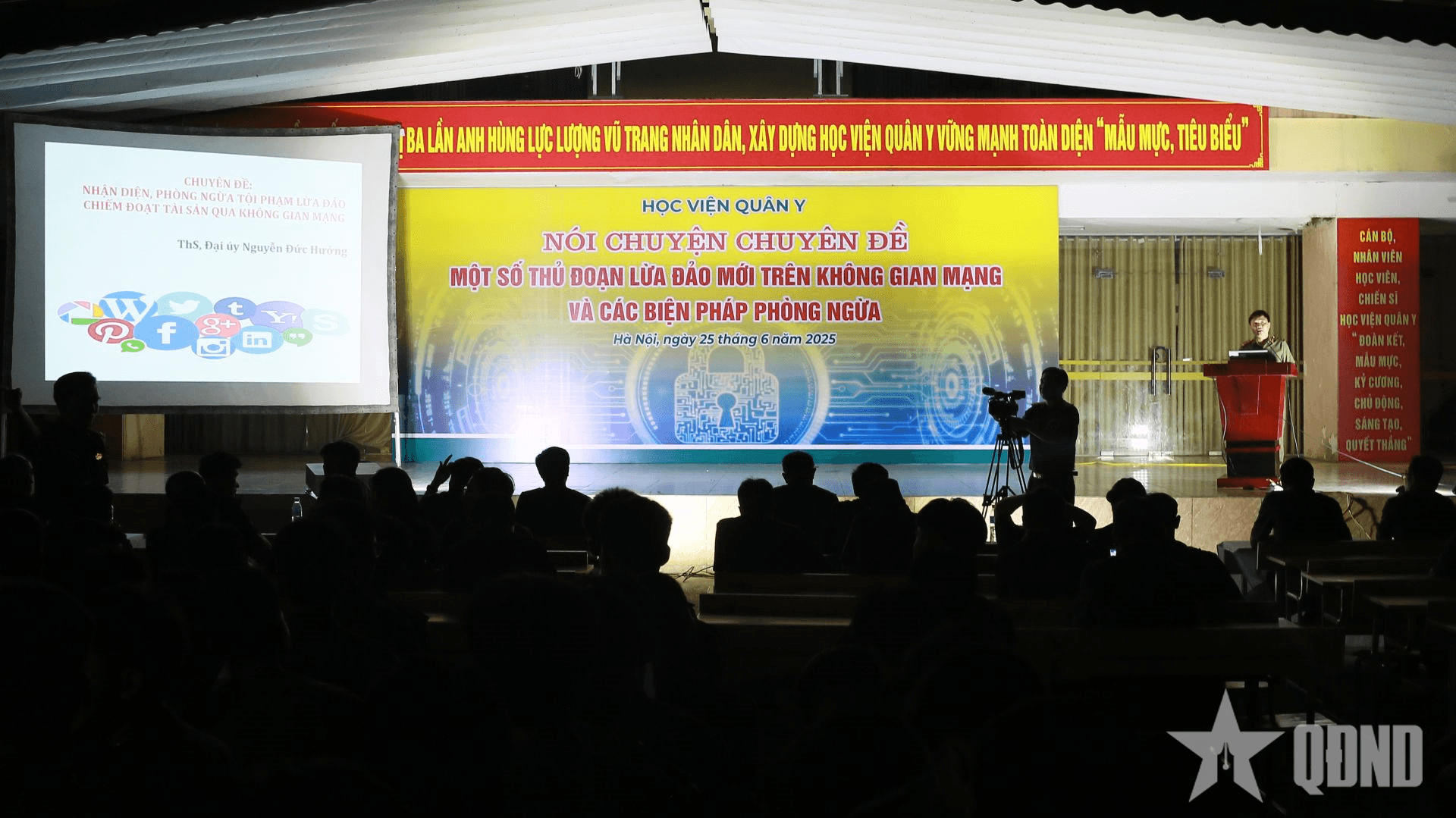 Học viện Quân y: Gần 3.000 cán bộ, học viên, chiến sĩ tham gia buổi nói chuyện chuyên đề phòng, chống lừa đảo mạng