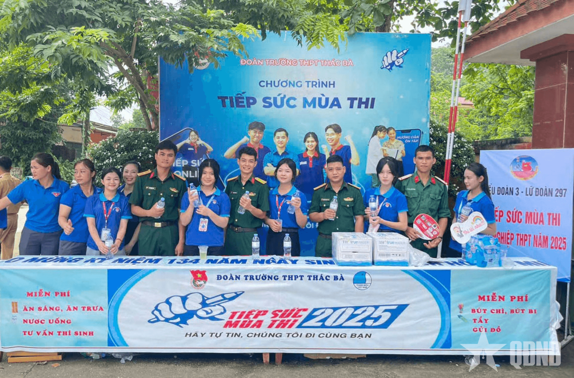 Tuổi trẻ Lữ đoàn 297 chung tay tiếp sức mùa thi