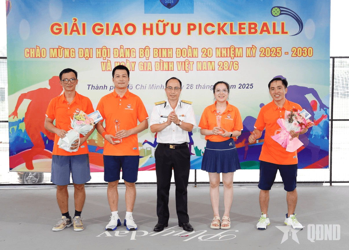 Giải giao hữu pickleball các cơ quan Binh đoàn 20 (Tổng công ty Tân Cảng Sài Gòn)
