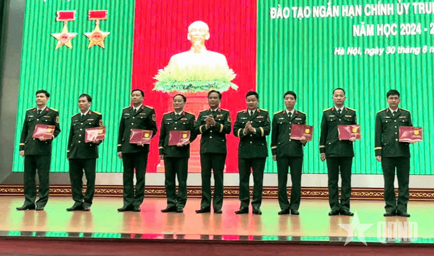 Học viện Chính trị tổ chức Lễ tốt nghiệp đào tạo ngắn hạn chính ủy trung, lữ đoàn khóa 21
