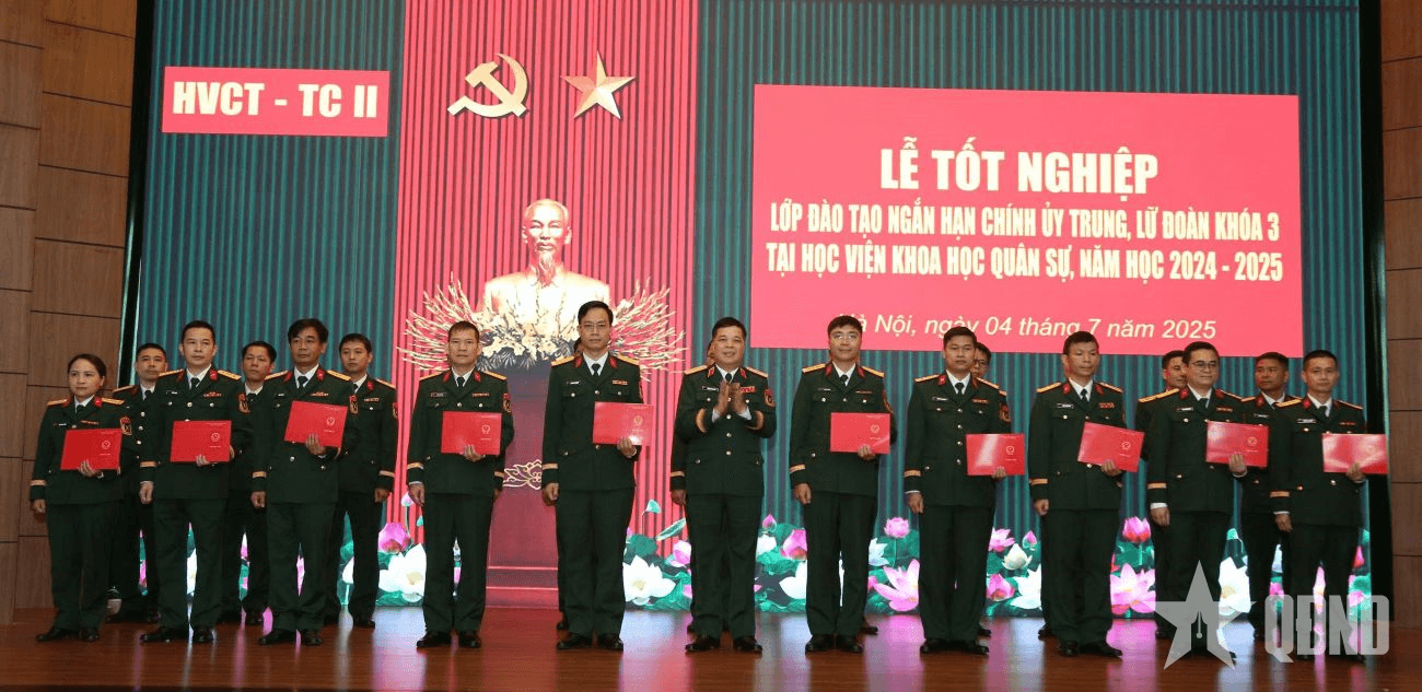Học viện Chính trị bế giảng lớp đào tạo ngắn hạn chính ủy trung, lữ đoàn khóa 3