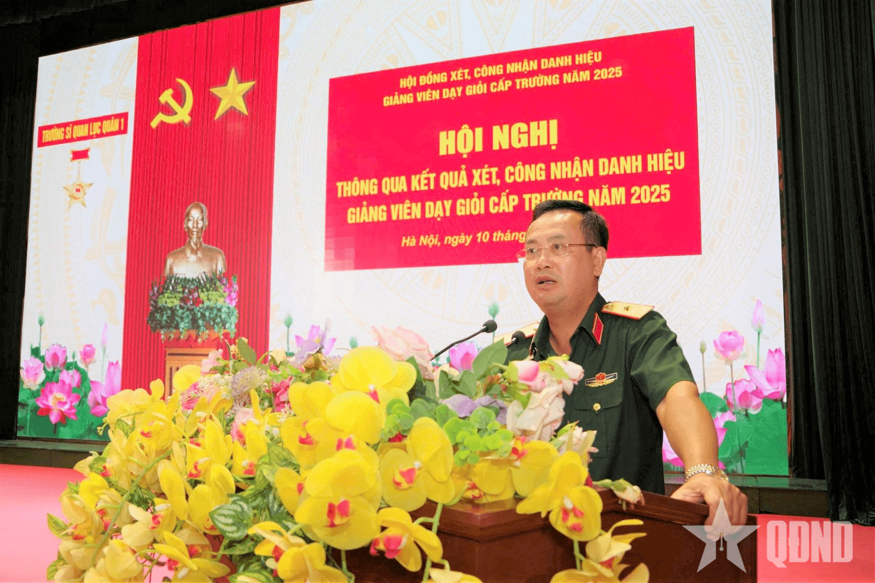 Trường Sĩ quan Lục quân 1 thông qua kết quả xét, công nhận danh hiệu giảng viên dạy giỏi