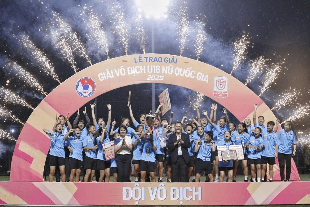Hà Nội bảo vệ thành công chức vô địch tại Giải bóng đá nữ U16 quốc gia 2025