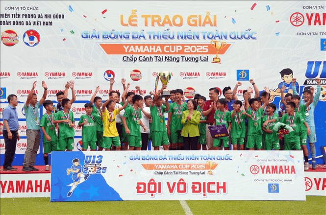 U13 Nam Định vô địch Giải bóng đá Thiếu niên toàn quốc 2025