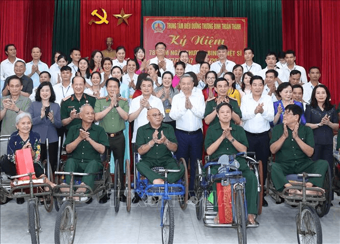 Tổng Bí thư Tô Lâm: Người có công là tài sản quý, là biểu tượng của ý chí, nghị lực Việt Nam