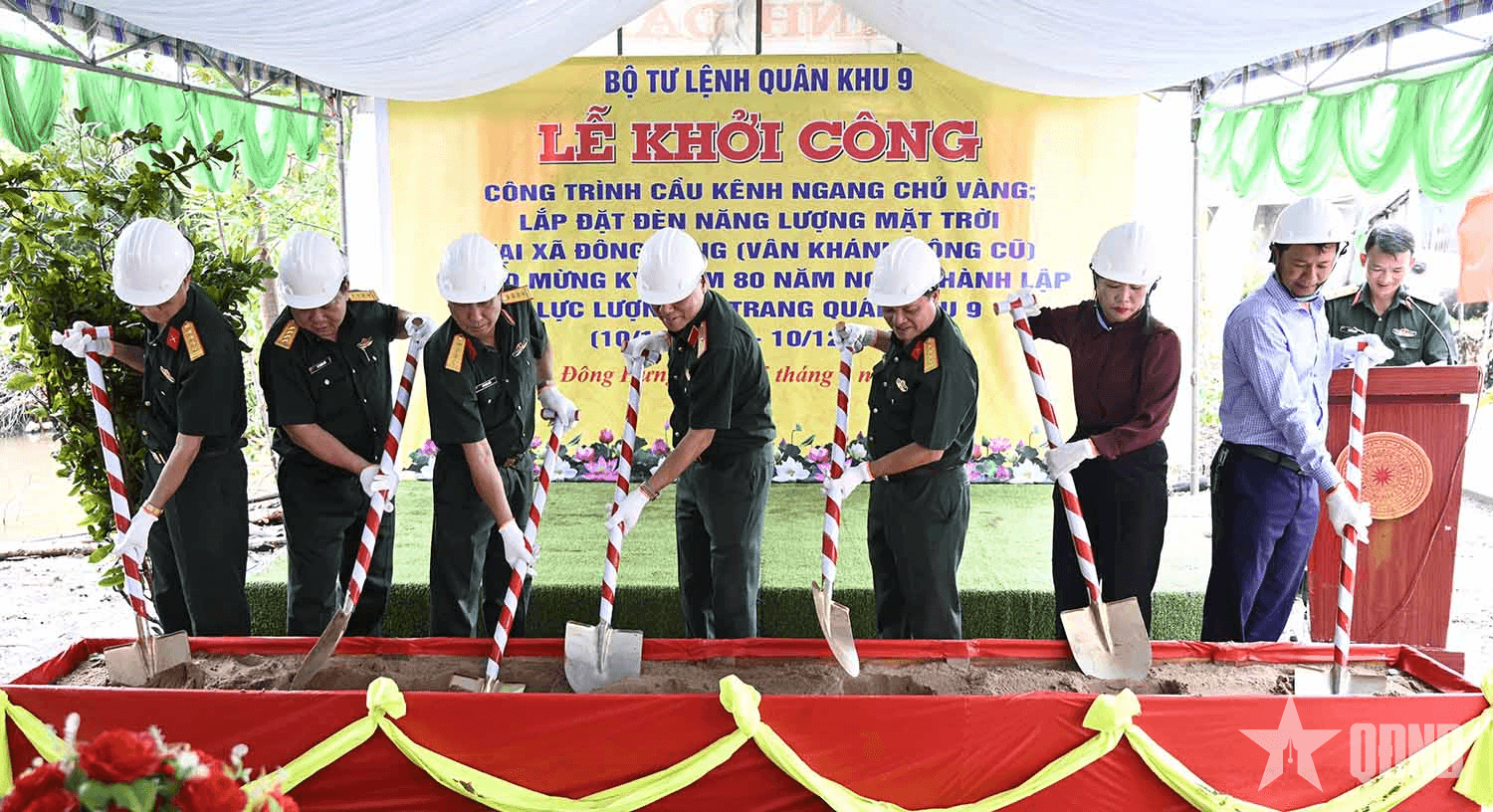 Quân khu 9: Khởi công cầu kênh Ngang Chủ Vàng