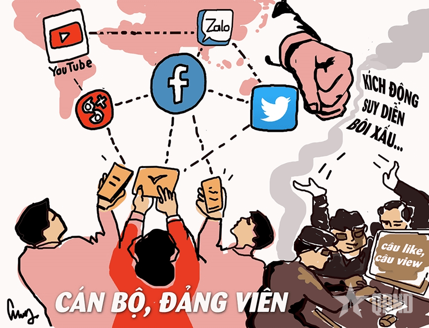 "Phủ xanh" thông tin tích cực trên không gian mạng
