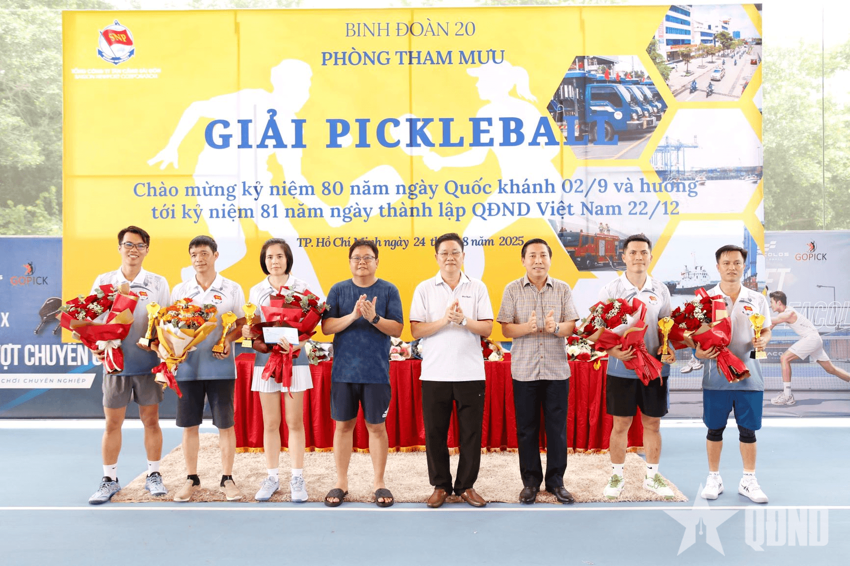 Binh đoàn 20 tổ chức giải giao hữu Pickleball mở rộng