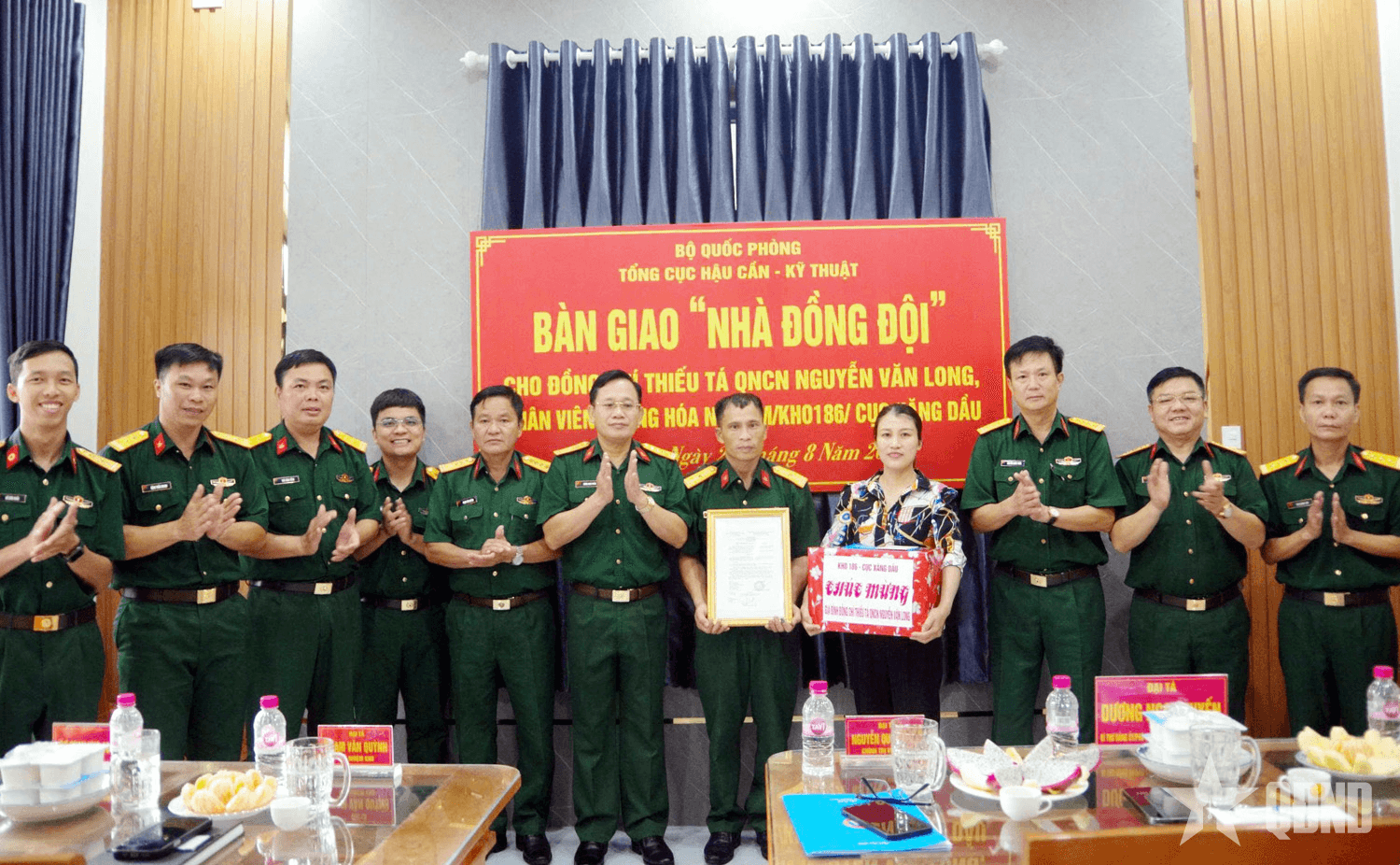 Cục Xăng dầu bàn giao nhà đồng đội tặng 4 gia đình quân nhân