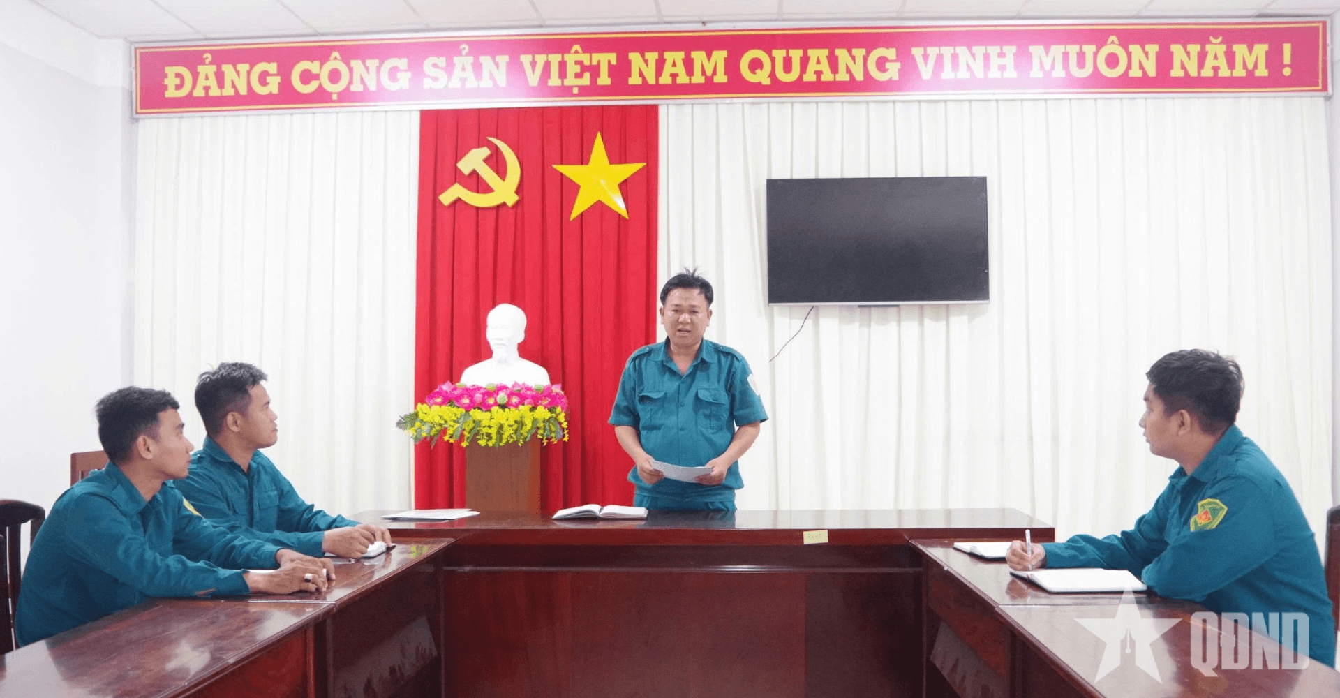 Bộ Quốc phòng thông tin về việc giữ nguyên phó chỉ huy trưởng ban CHQS cấp xã sau sáp nhập đối với người đã đào tạo đại học quân sự