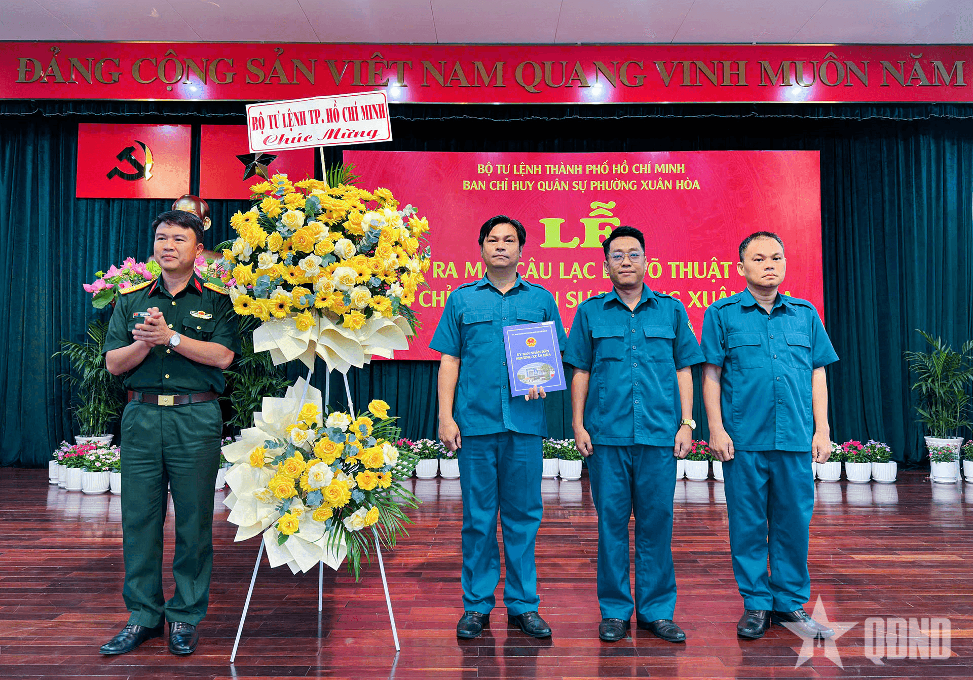 Ra mắt Câu lạc bộ võ thuật Ban CHQS phường Xuân Hòa