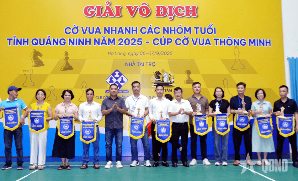 414 kỳ thủ tranh tài Giải Cờ vua nhanh các nhóm tuổi tỉnh Quảng Ninh năm 2025