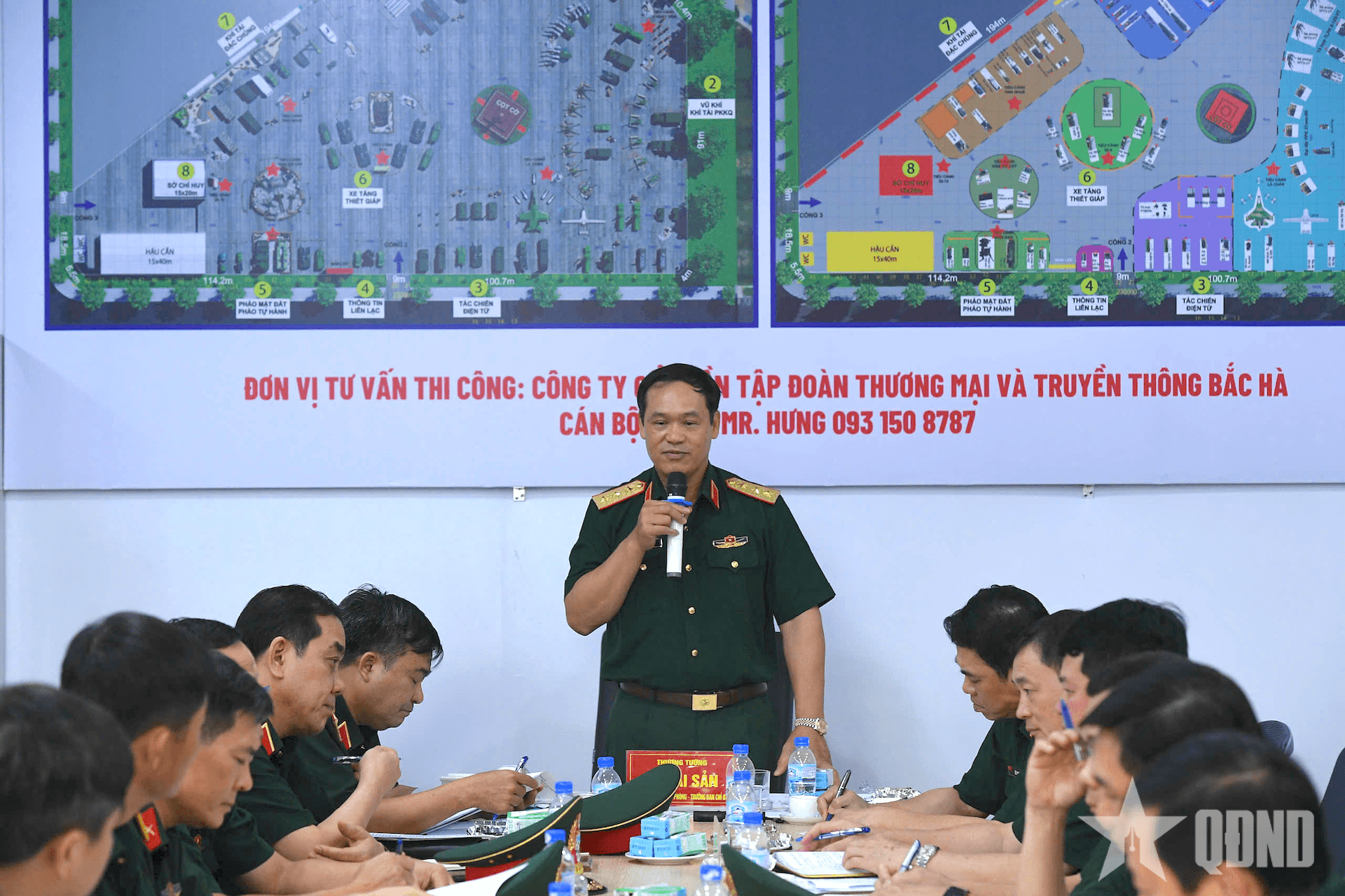 Thượng tướng Vũ Hải Sản kiểm tra, làm việc với Ban tổ chức Bộ Quốc phòng về Triển lãm Thành tựu đất nước