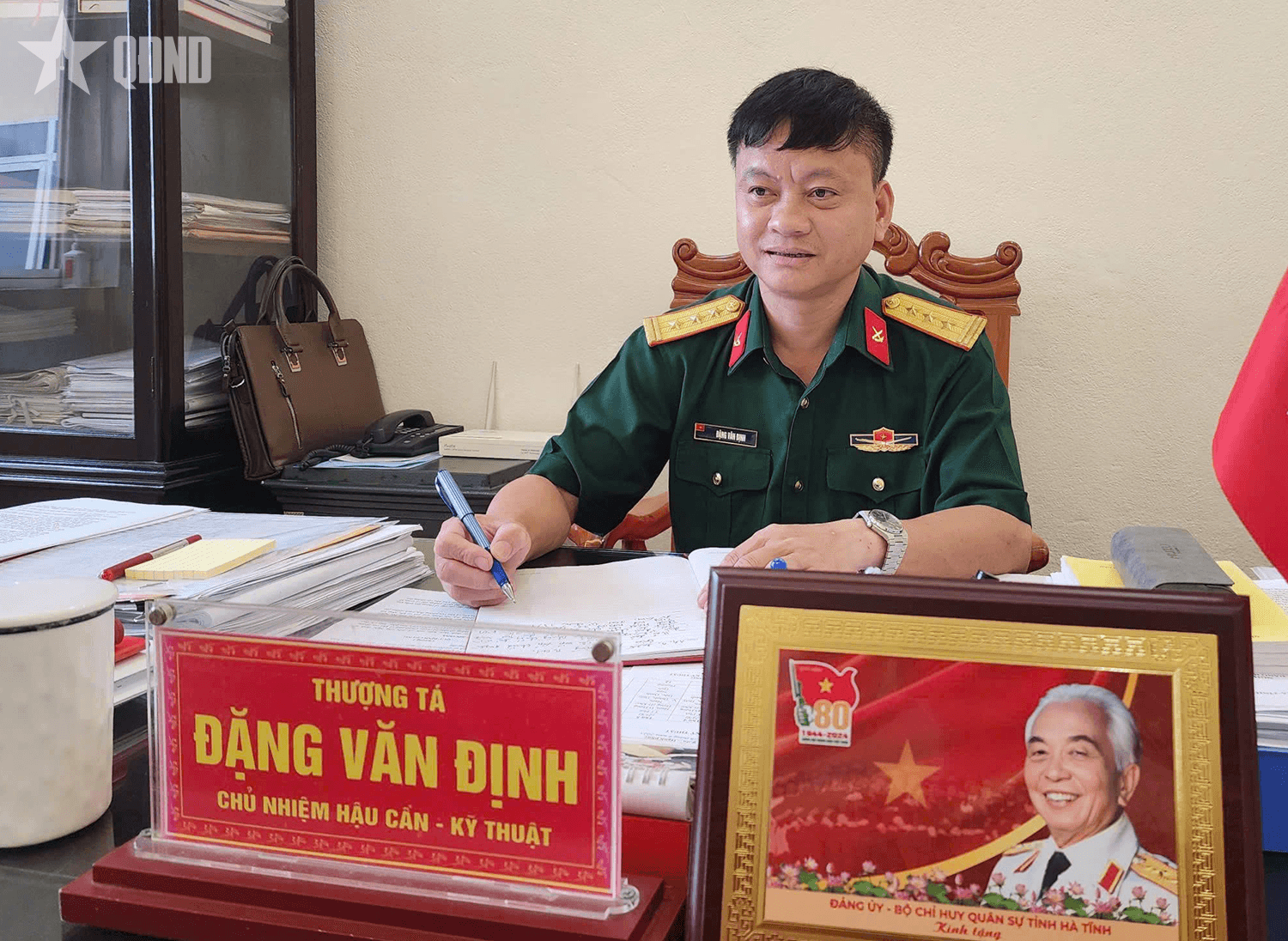 Chủ nhiệm hậu cần nêu gương học Bác mỗi ngày