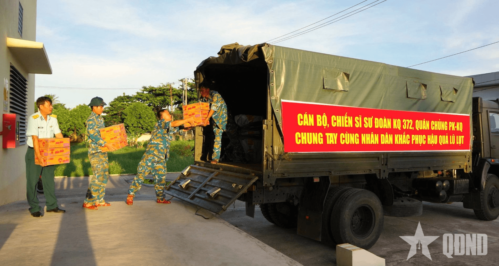 Sư đoàn 372 hướng về nhân dân vùng lũ miền Bắc