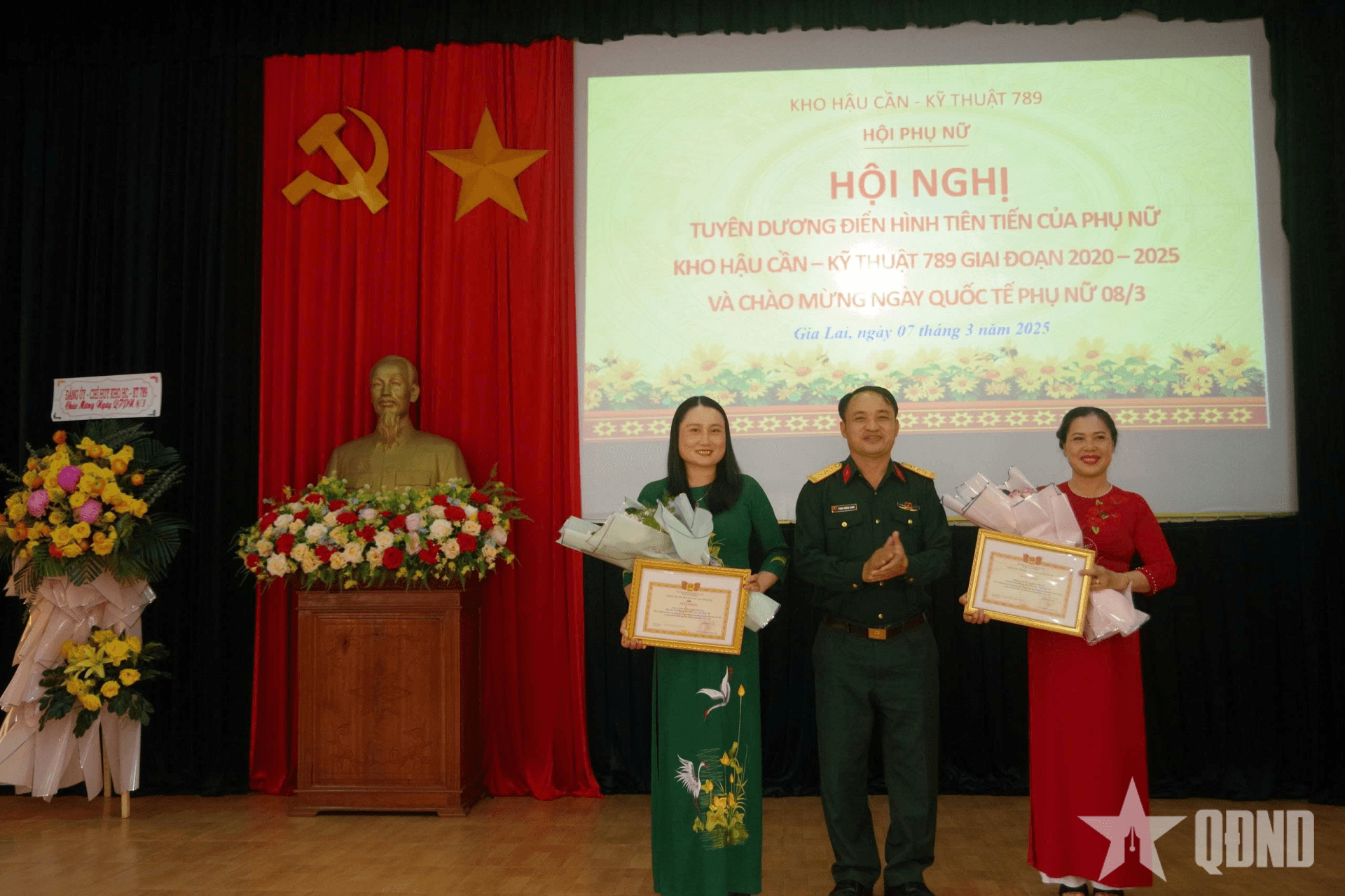 Thiếu tá QNCN Dương Thị Hà - Cán bộ hội phụ nữ tiêu biểu ở Kho 789