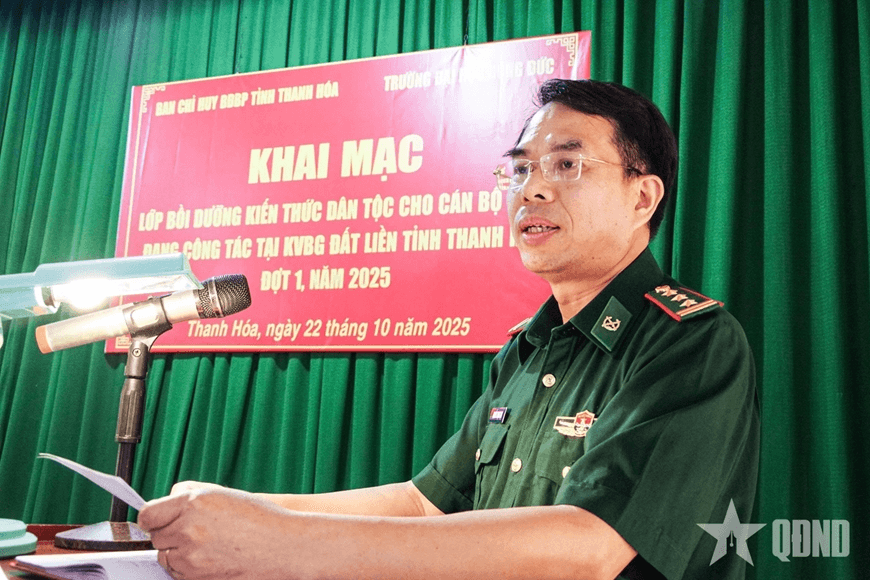 Bộ đội Biên phòng Thanh Hóa: Khai mạc lớp bồi dưỡng kiến thức dân tộc năm 2025