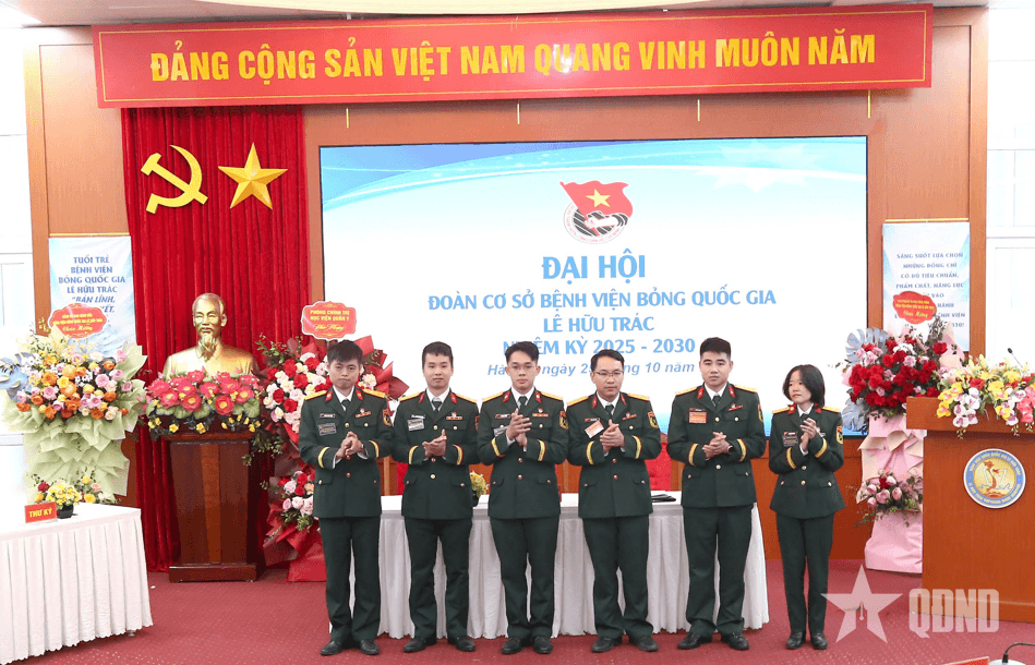 Đại hội Đoàn cơ sở Bệnh viện Bỏng Quốc gia Lê Hữu Trác nhiệm kỳ 2025 – 2030